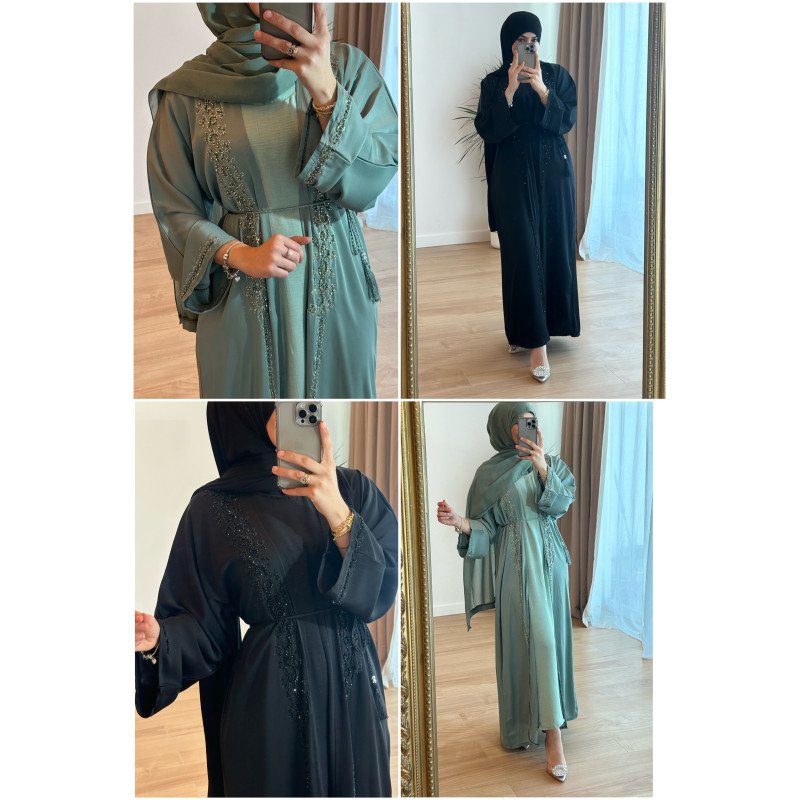 Abaya Yarmin 4 piezas