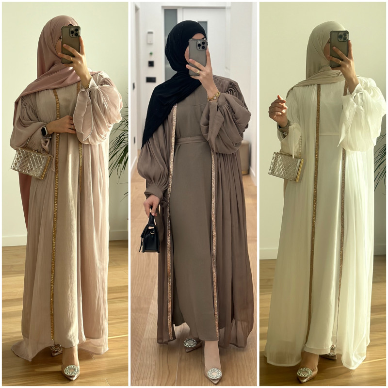 Abaya ballon 4 piezas