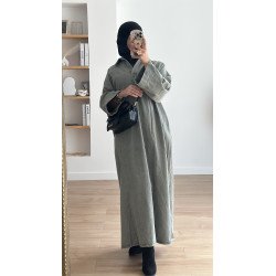 Vestido vaquero militar