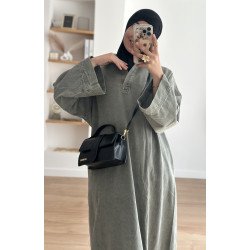 Vestido vaquero militar