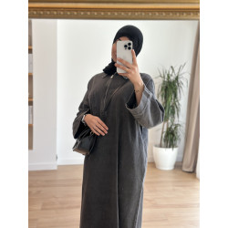 Vestido vaquero con cremallera