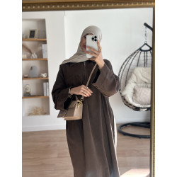 Vestido vaquero con cremallera