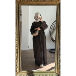 Vestido vaquero con cremallera