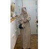 Abaya con hijab integrado con brillo