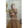 Abaya con hijab integrado con brillo