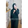 Abaya con hijab integrado con brillo